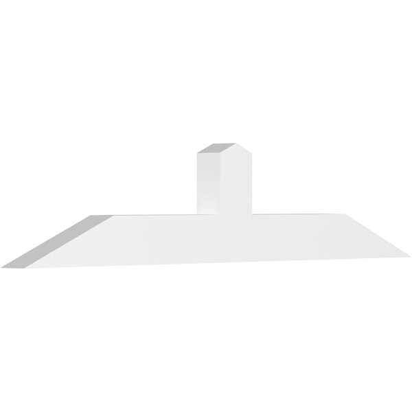 Ekena Millwork Portland Architectural Grade PVC Gable Bracket, 72"W x 15"H x 4"D x 6"F, 5/12 Pitch GBP072X15X0406POR00 - main